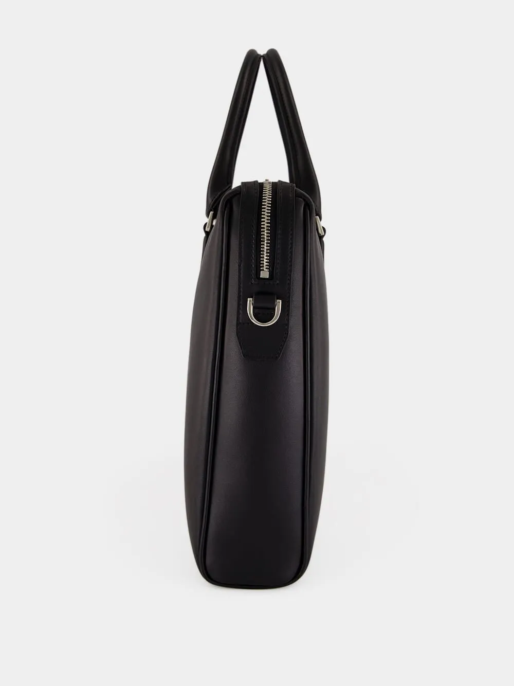 Black Leather Mega Web Medium Briefcase sold by Fashion Clinic product image thumbnail 3