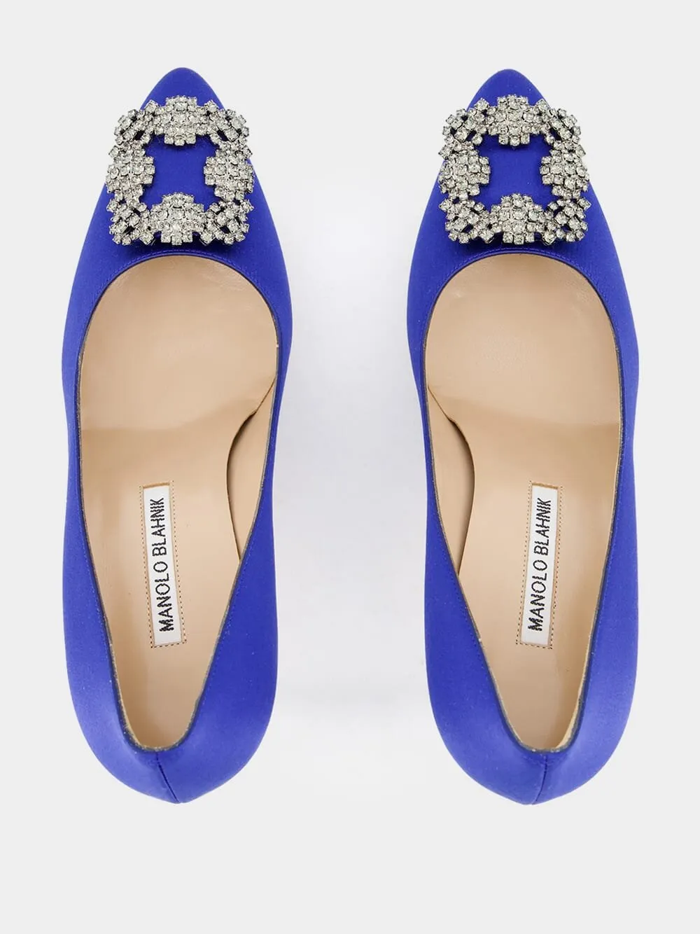 Blue Satin Hangisi 90 Pumps sold by Fashion Clinic product image thumbnail 5