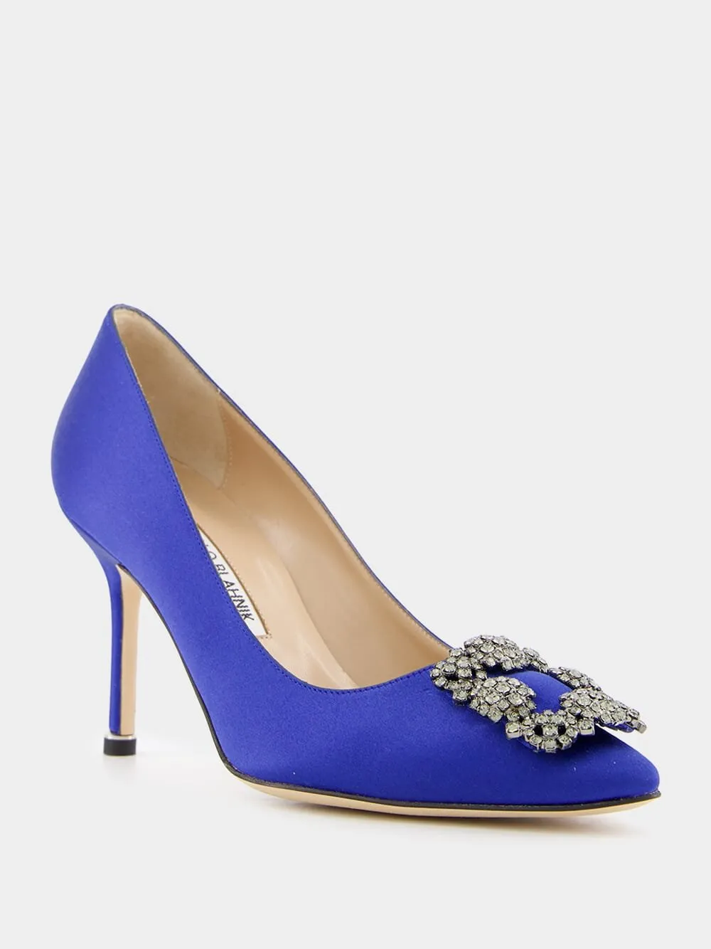 Blue Satin Hangisi 90 Pumps sold by Fashion Clinic product image thumbnail 3