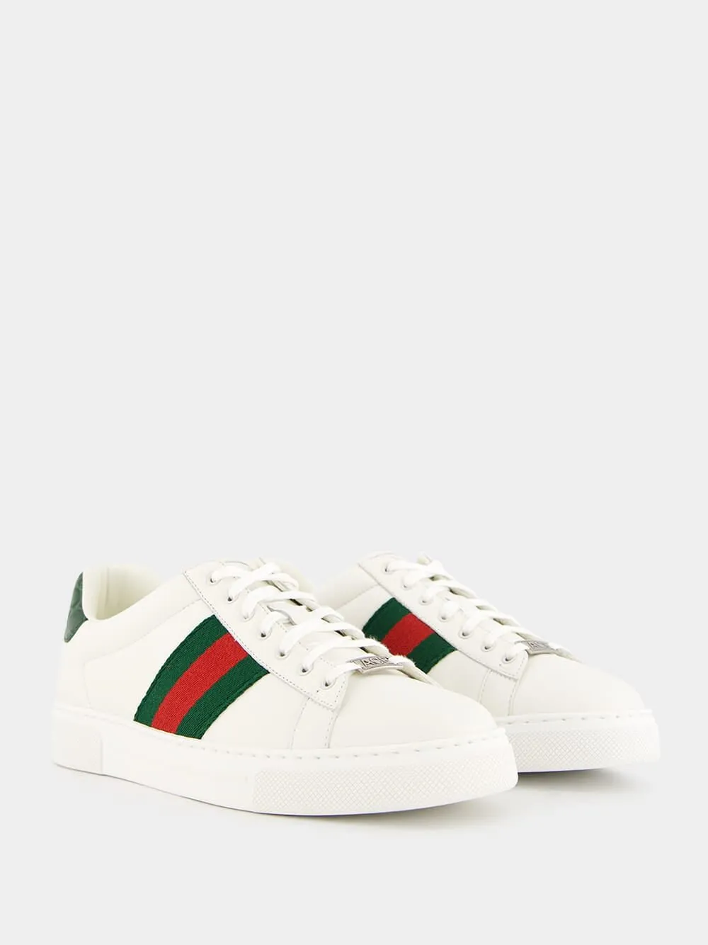 Green and Red Web Ace Sneakers sold by Fashion Clinic product image thumbnail 3