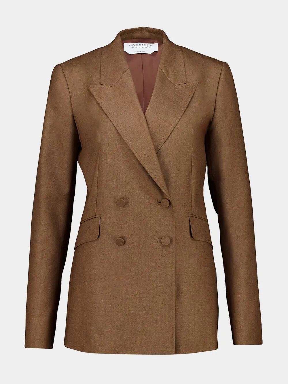 Chestnut Angela Wool-Silk Blazer sold by Fashion Clinic product image thumbnail 2