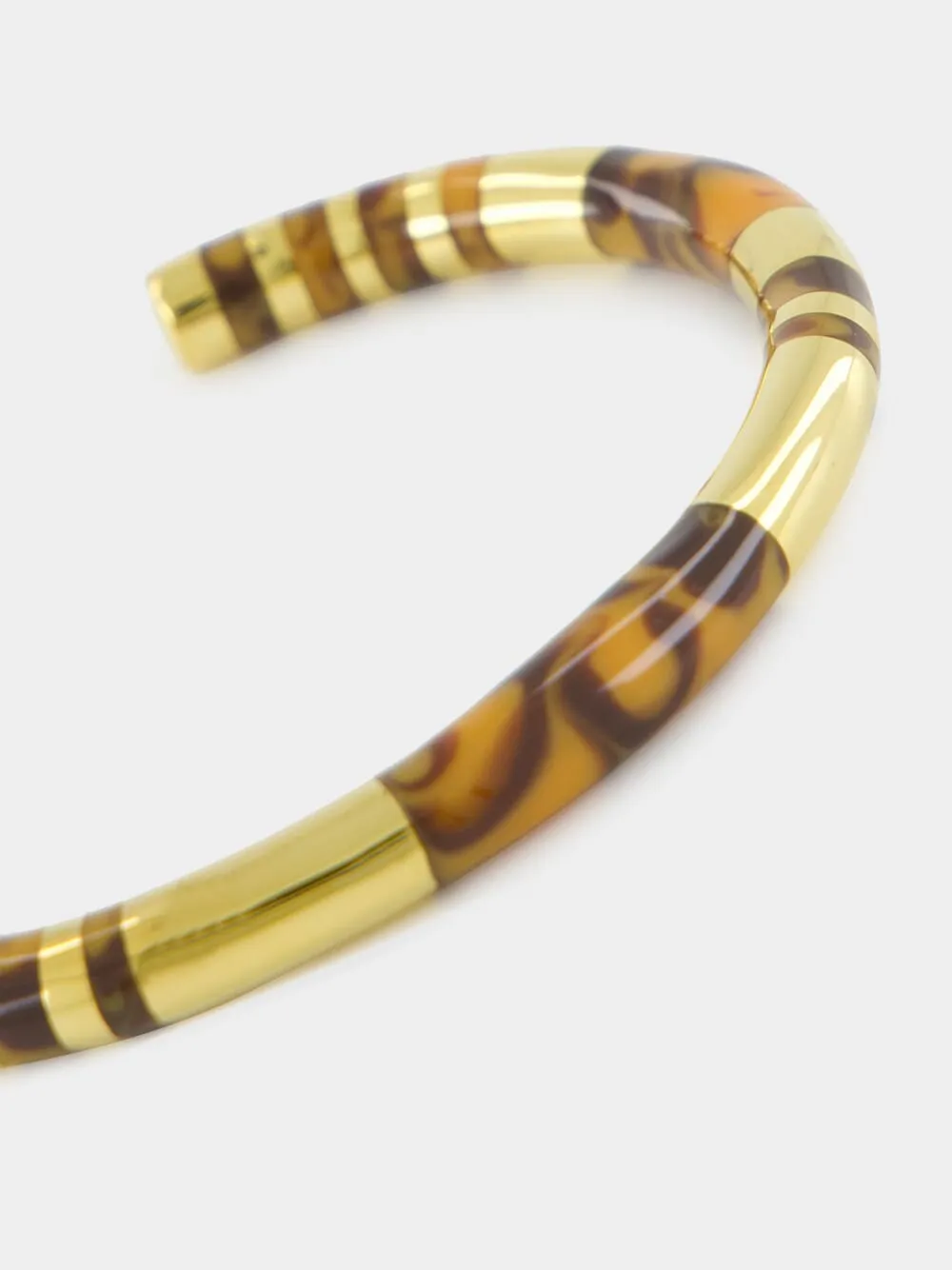 Tie & Dye Tiger's Eye Positano Bangle sold by Fashion Clinic product image thumbnail 3