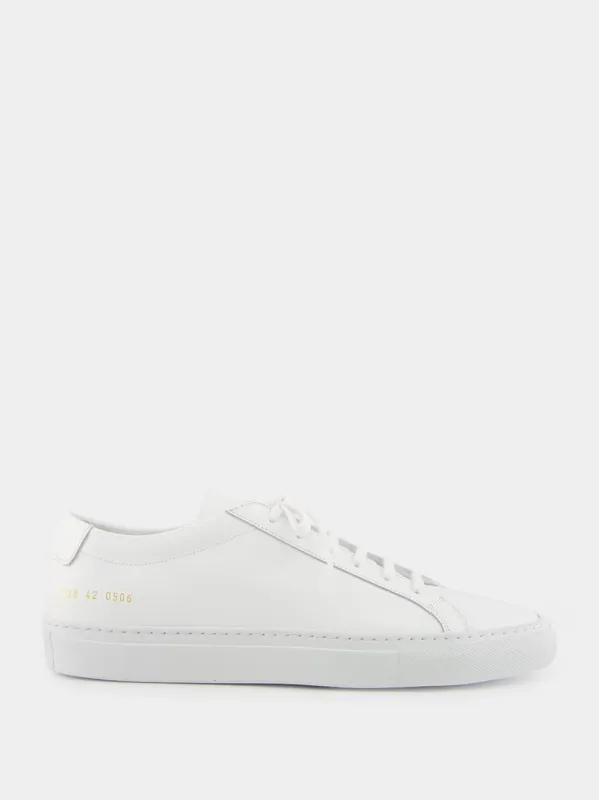 White Original Achilles Sneakers made by Common Projects