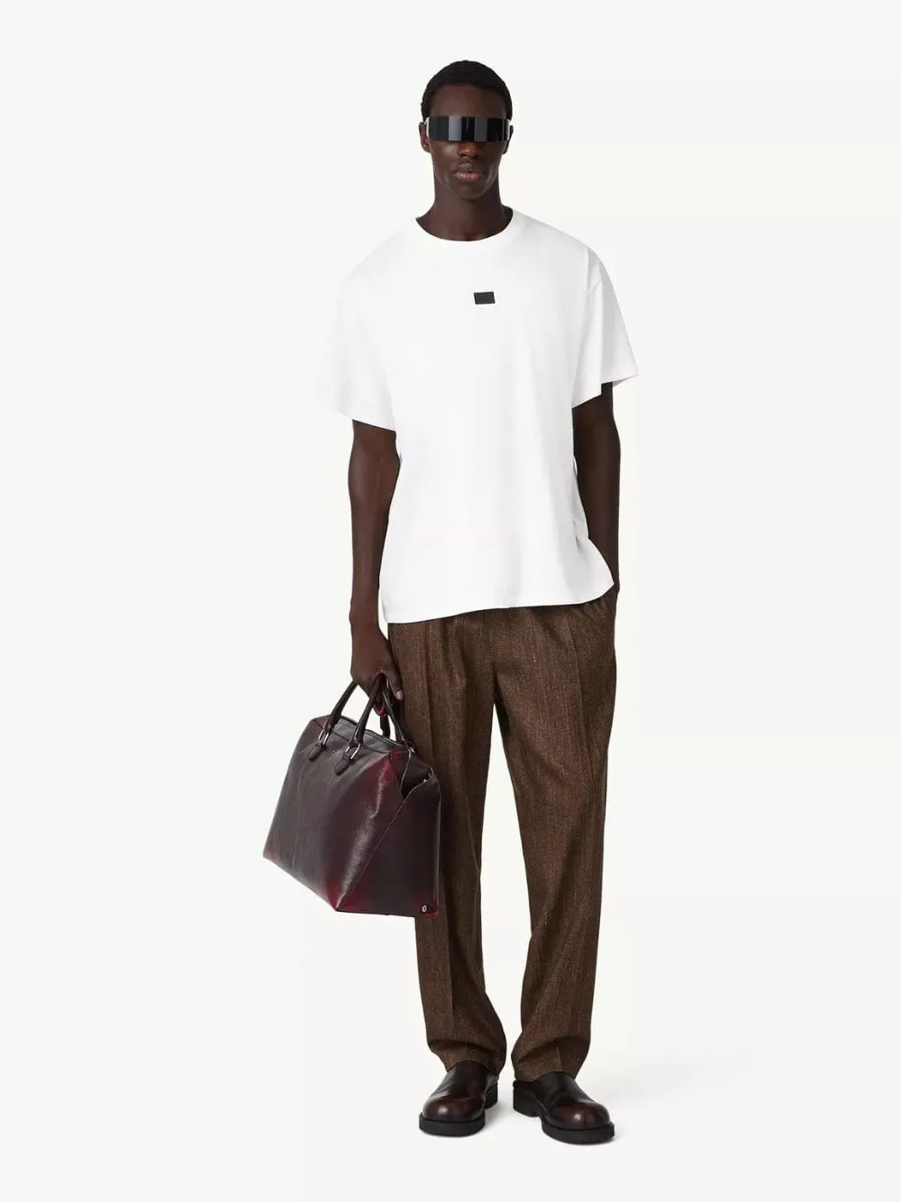 White Rubber Patch T-Shirt sold by Fashion Clinic