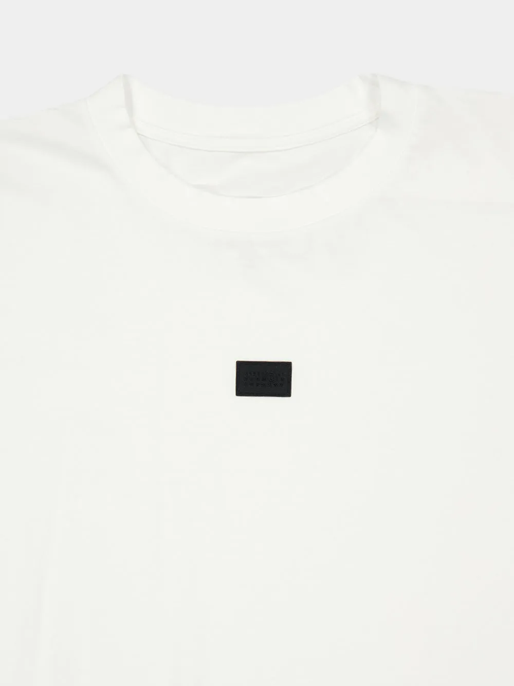 White Rubber Patch T-Shirt sold by Fashion Clinic product image thumbnail 5