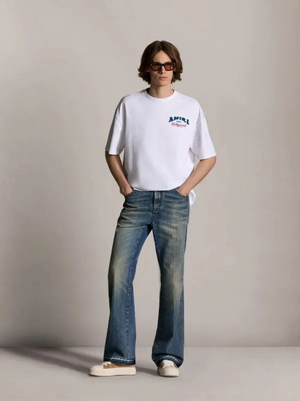 White Hollywood Oversized T-Shirt made by AMIRI
