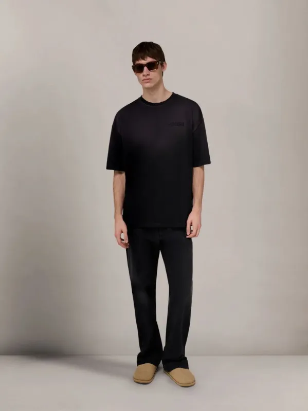 Black Bandana Patch Oversized T-Shirt made by AMIRI