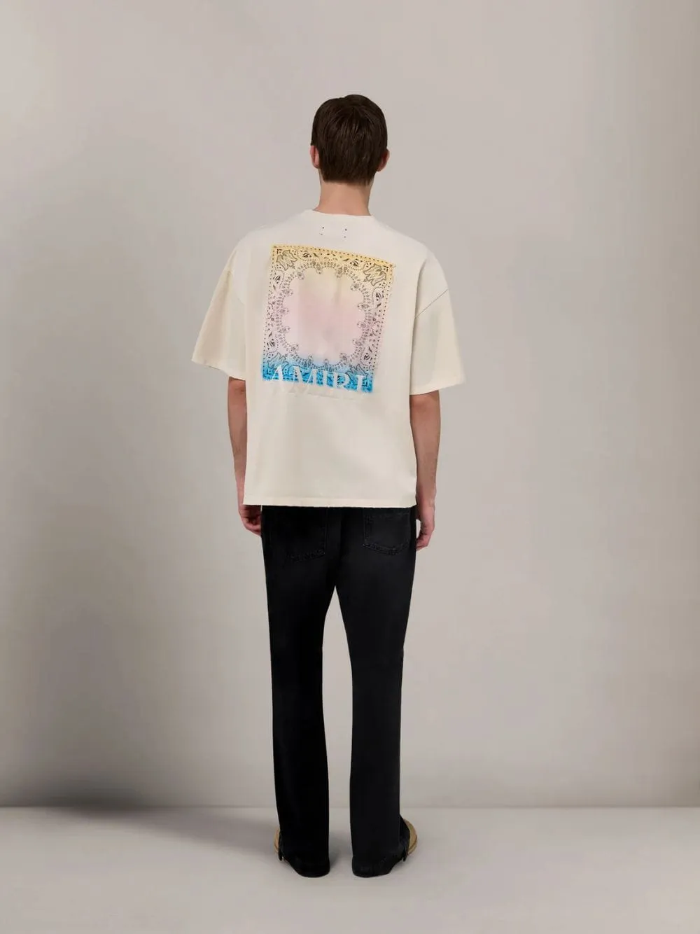 Ivory Bandana Patch Oversized T-Shirt sold by Fashion Clinic product image thumbnail 3