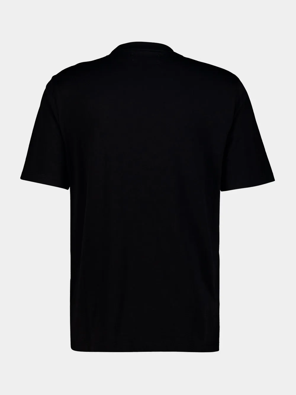 Black Script Cotton T-Shirt sold by Fashion Clinic product image thumbnail 2