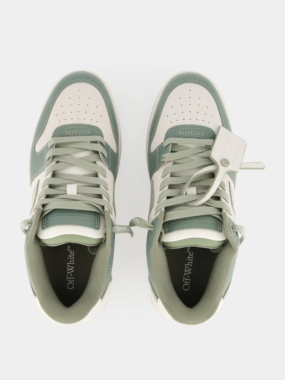 White and Sage Green Out Of Office Sneakers sold by Fashion Clinic product image thumbnail 4