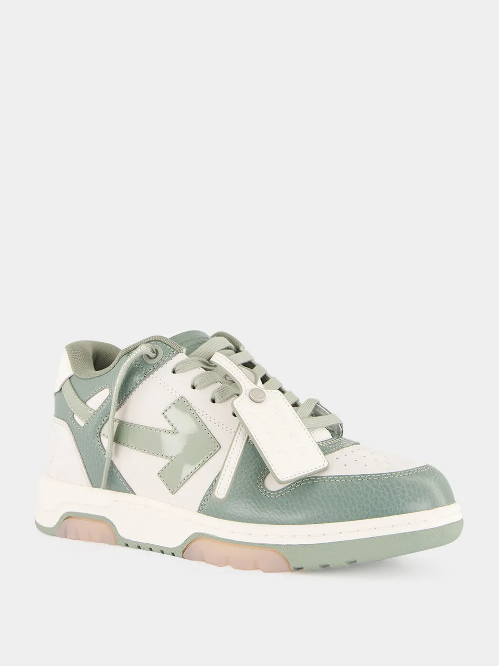 White and Sage Green Out Of Office Sneakers sold by Fashion Clinic product image thumbnail 2