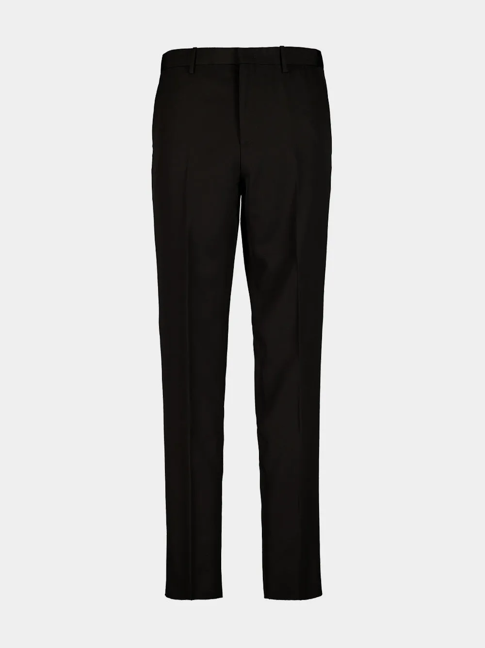 Black Straight-Leg Wool Trousers sold by Fashion Clinic product image thumbnail 2