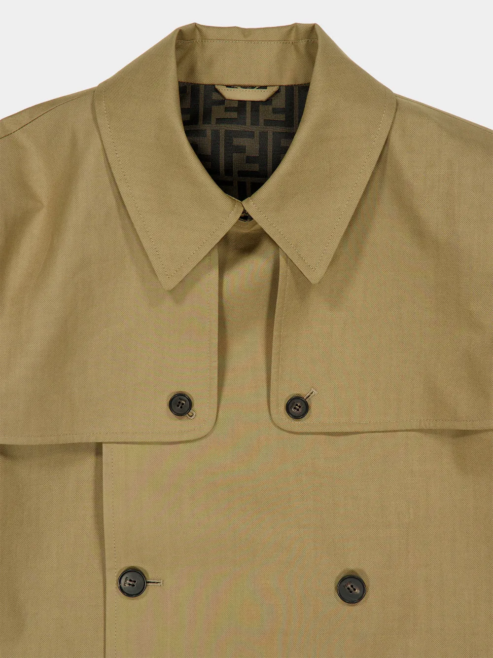Beige Double-Breasted Trench Coat sold by Fashion Clinic product image thumbnail 4