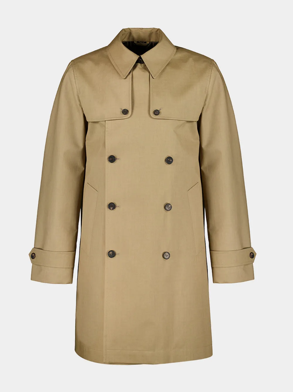 Beige Double-Breasted Trench Coat sold by Fashion Clinic product image thumbnail 2