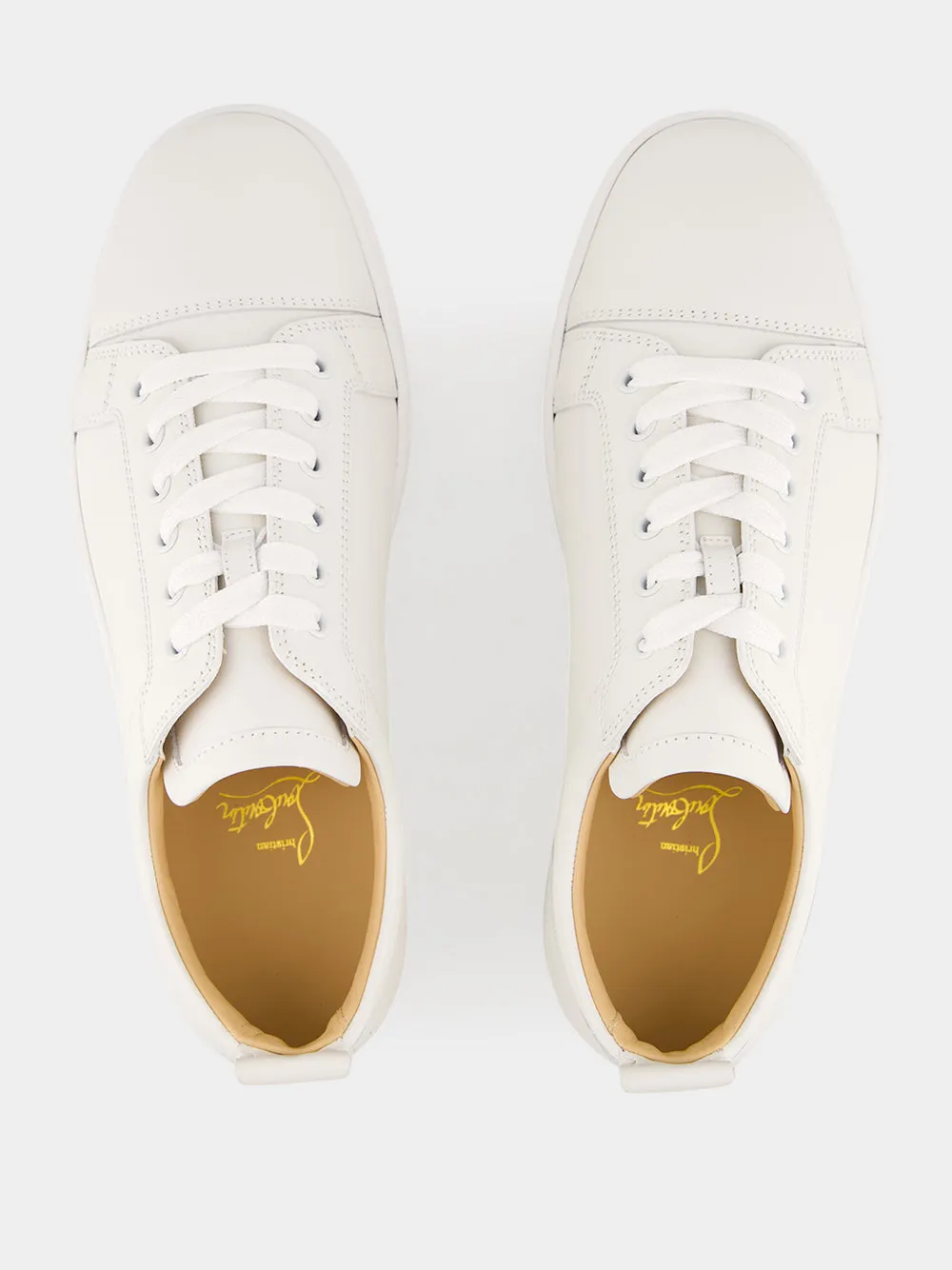 Louis Junior Flat Sneakers in White Calf Leather sold by Fashion Clinic product image thumbnail 4