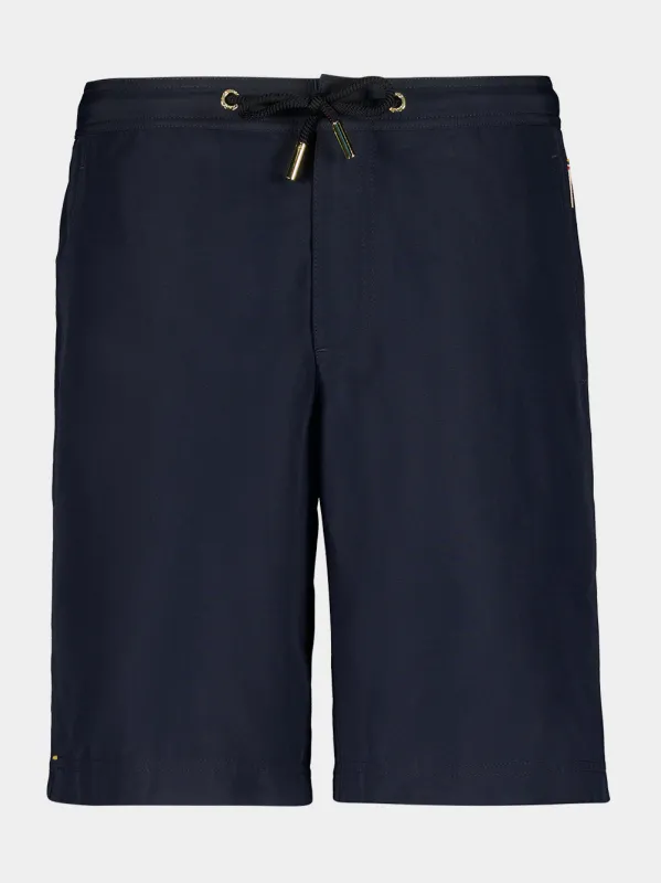 Night Iris Dane Drawcord Swim Shorts made by Orlebar Brown