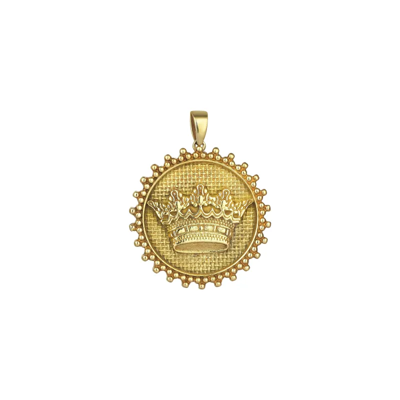 Crown Gold Pendant sold by Oriental Monkey