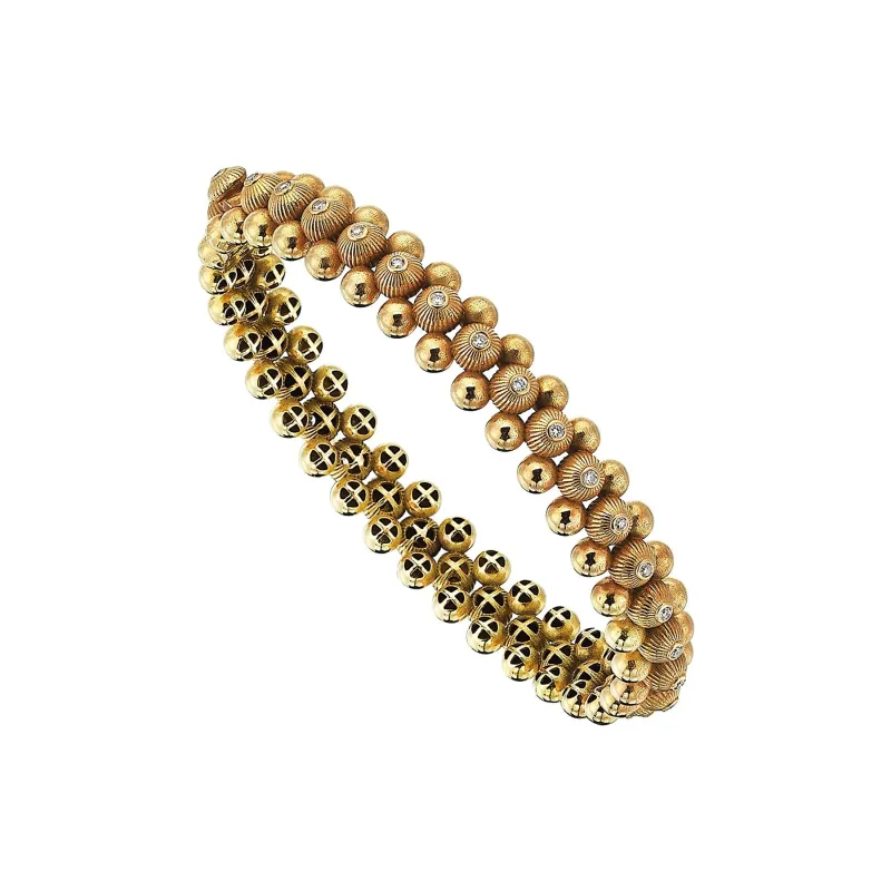Big Dots Gold Bracelet made by Oriental Monkey