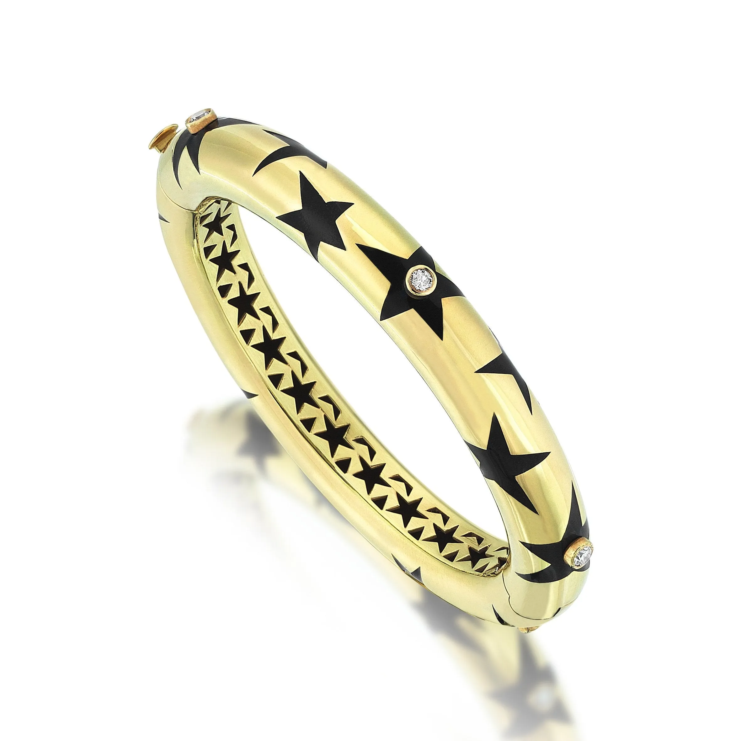 Star Cuff Gold Bracelet sold by Oriental Monkey