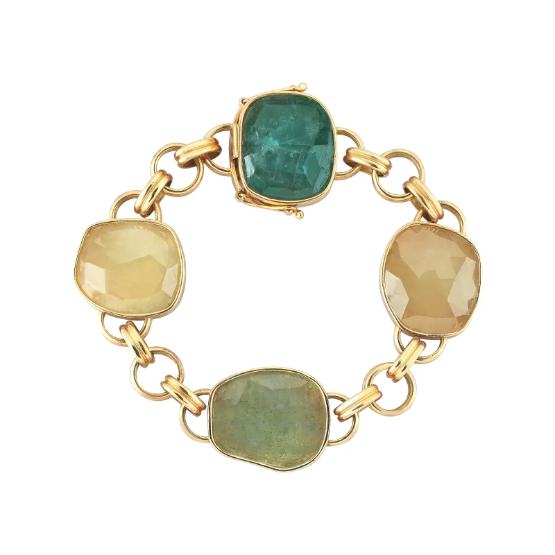 Blue And Lemon Topaz Bracelet sold by Oriental Monkey