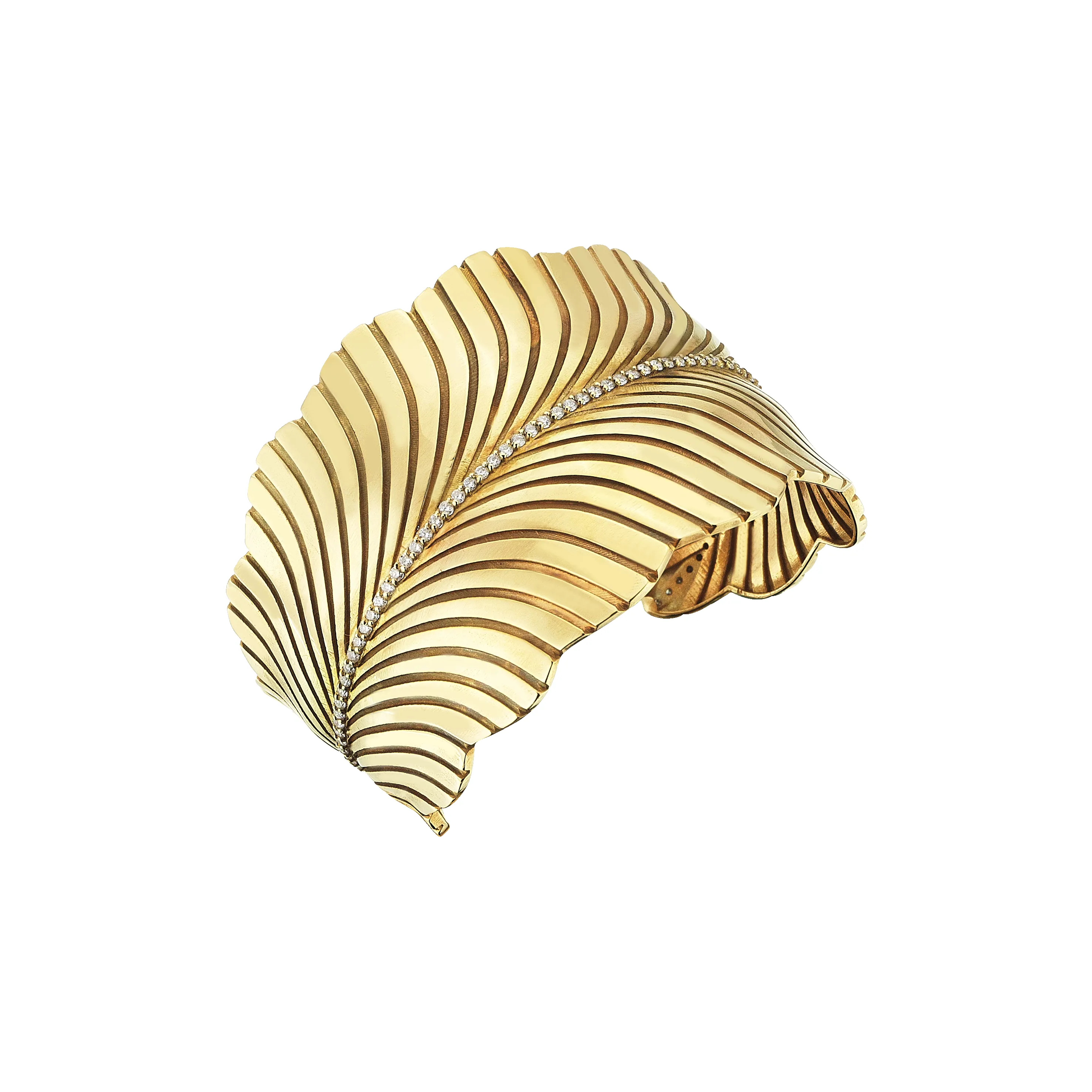 Leaf Gold Bracelet With Diamond sold by Oriental Monkey