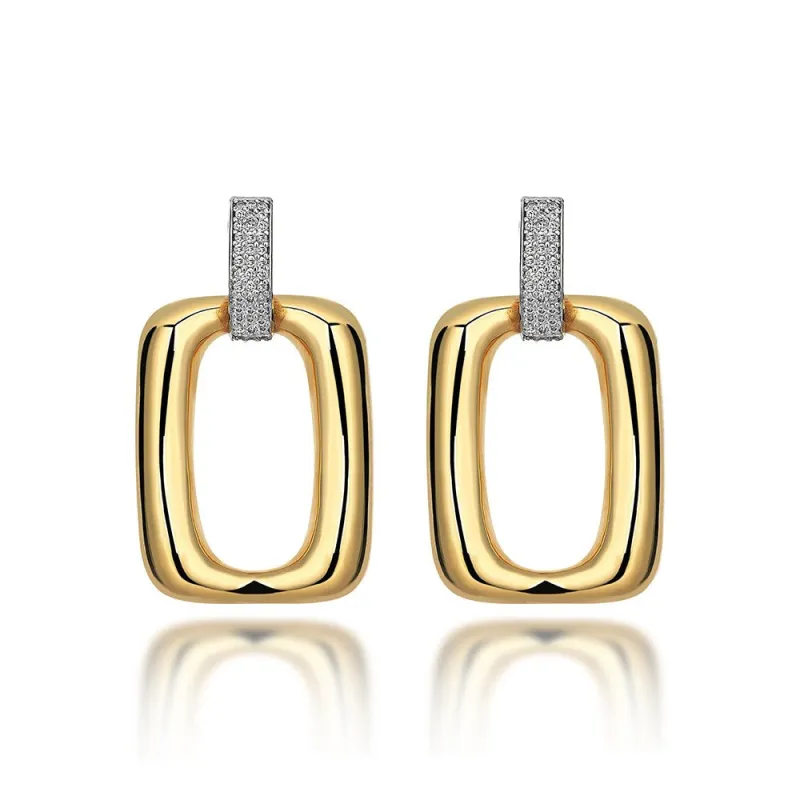 Look Up Gold Earrings sold by Oriental Monkey