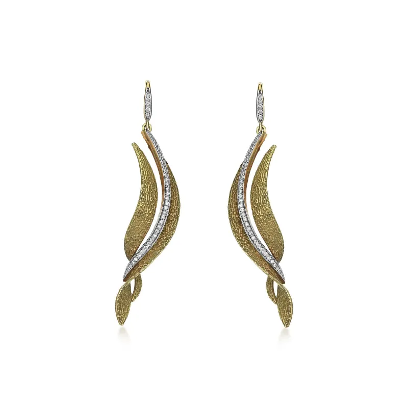 River Gold Earrings sold by Oriental Monkey
