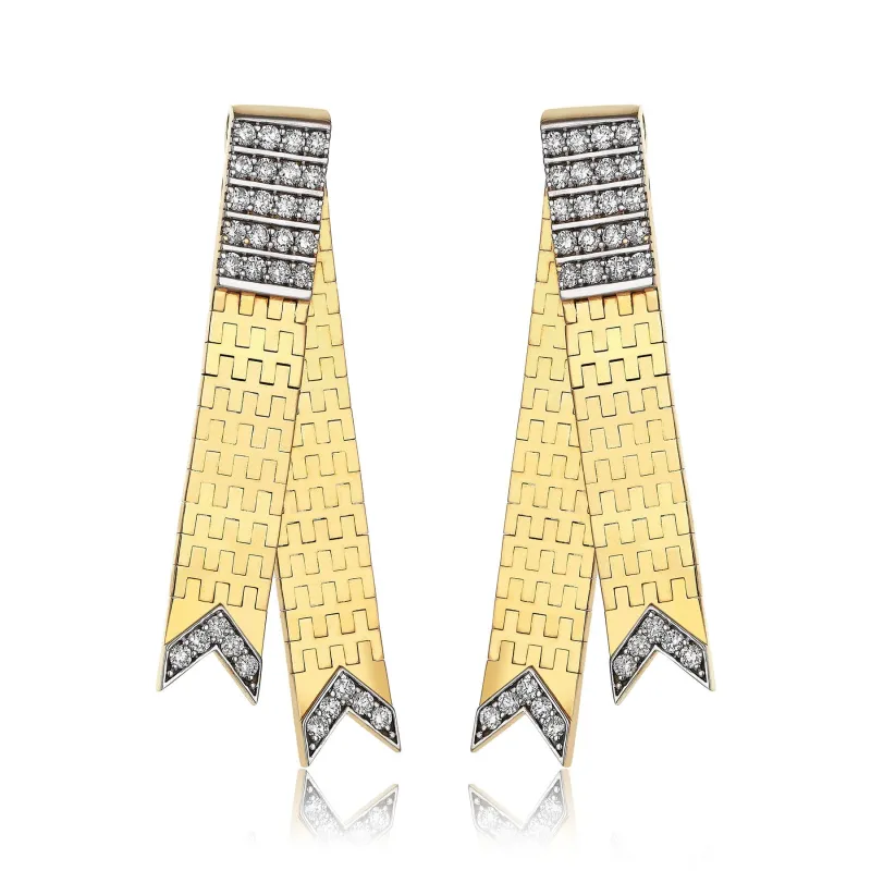 Violet Gold Earrings sold by Oriental Monkey