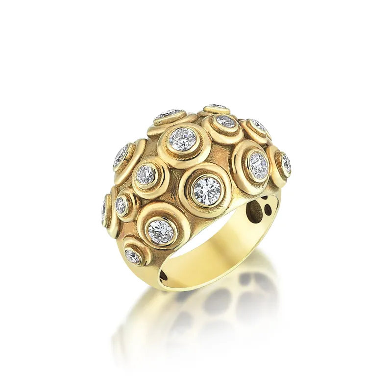 Diamond Hammam Gold Ring sold by Oriental Monkey