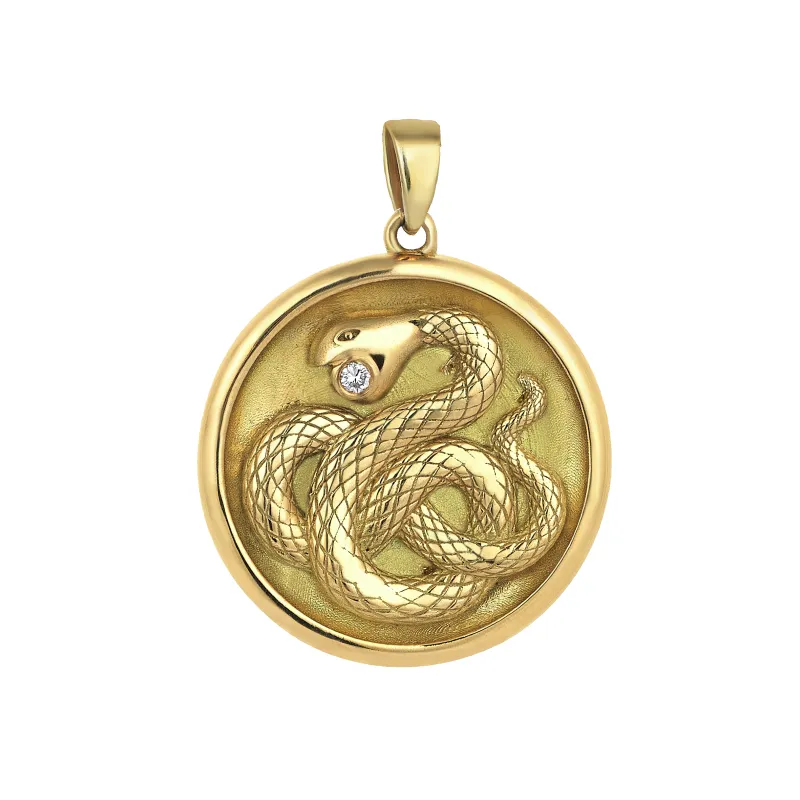 Snake Gold Medallion sold by Oriental Monkey
