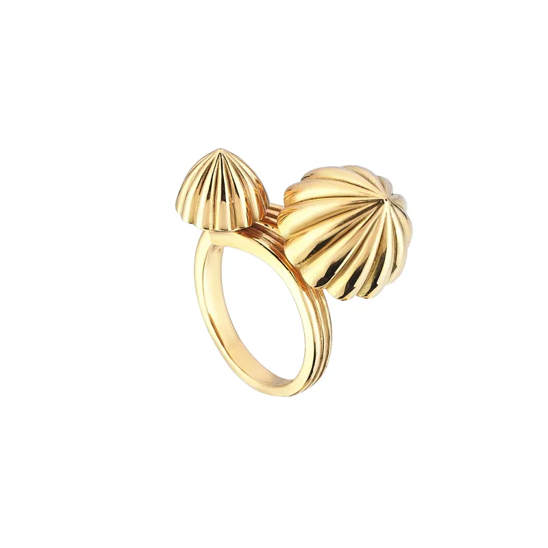 Double Dome Gold Ring sold by Oriental Monkey