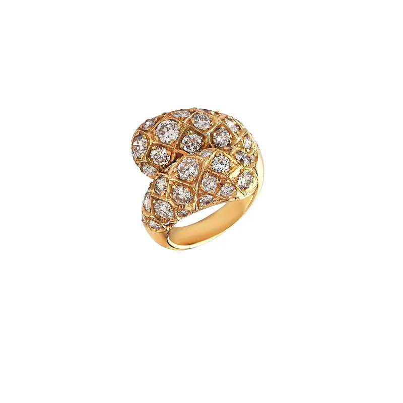 Knob Gold & Diamond Ring sold by Oriental Monkey