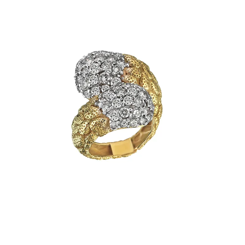Eternity Knob Gold & Diamond Ring sold by Oriental Monkey