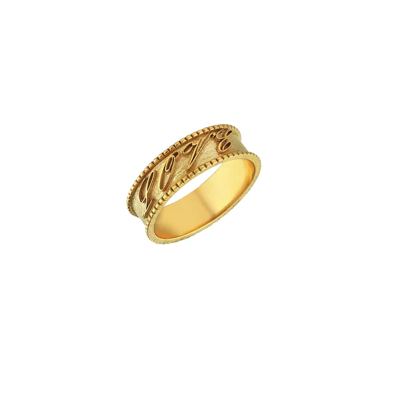Love Gold Ring sold by Oriental Monkey
