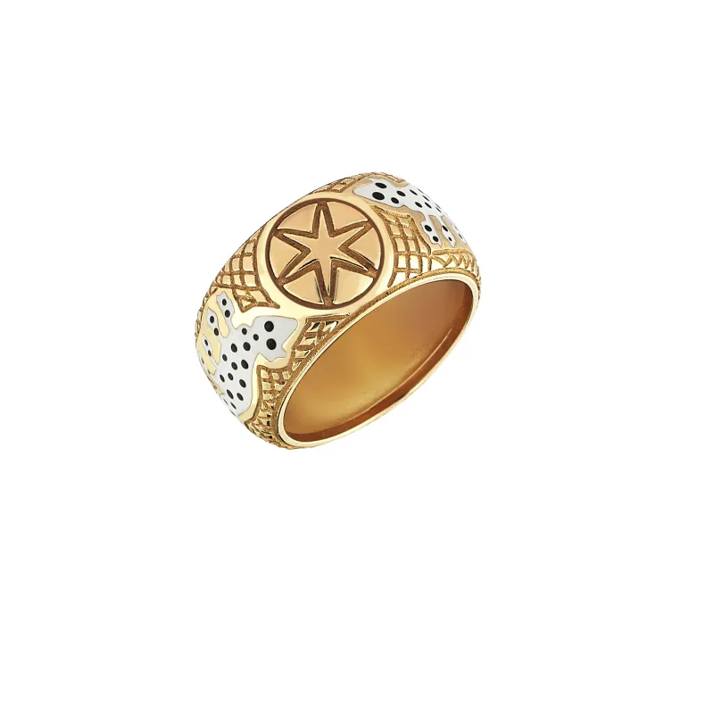 Big Dot Panther Gold Ring sold by Oriental Monkey