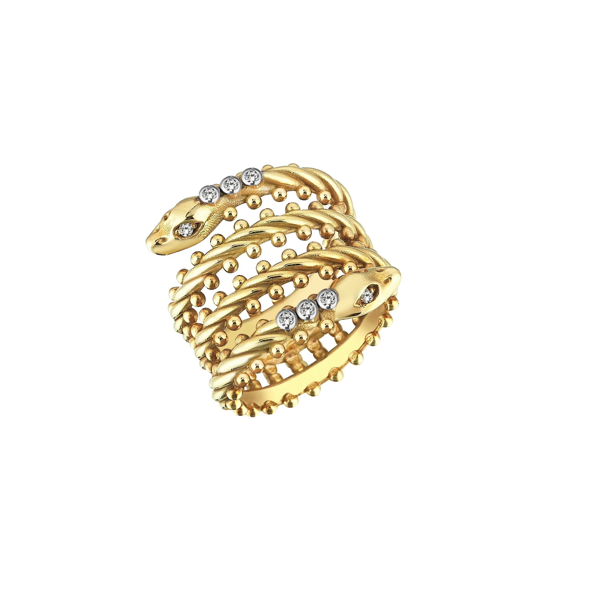 Ball Snake Gold Ring sold by Oriental Monkey