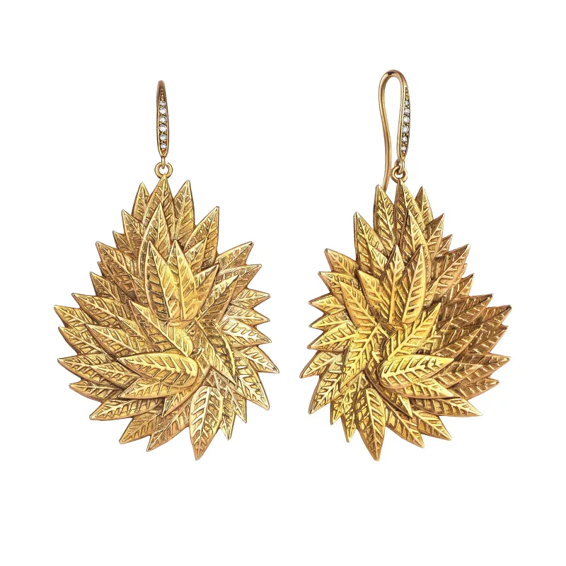 Lara Gold Earrings sold by Oriental Monkey