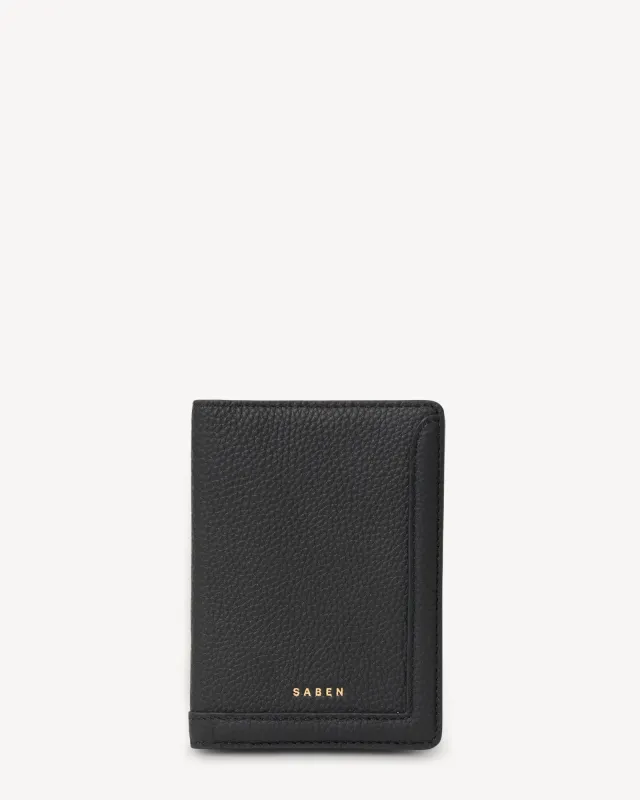 Linz Passport Wallet Black sold by Saben