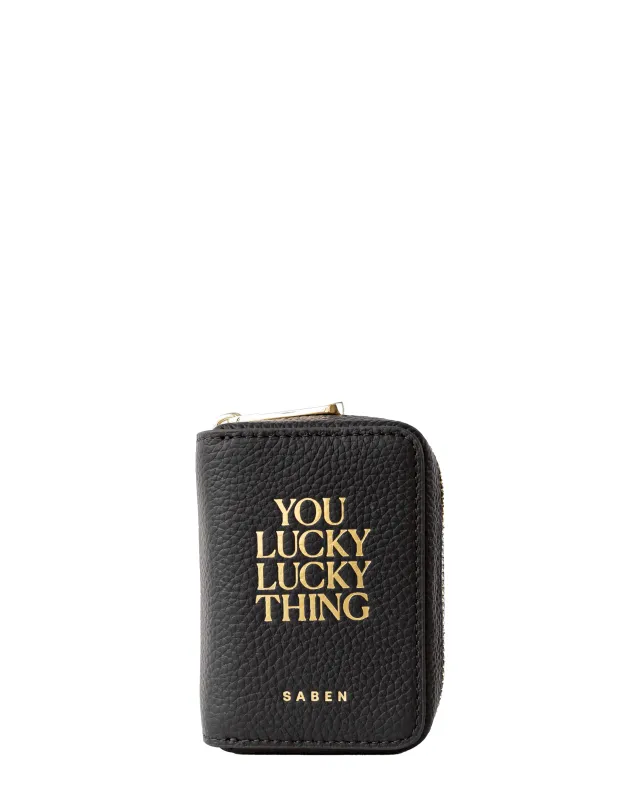 Lucky Card Case Black sold by Saben
