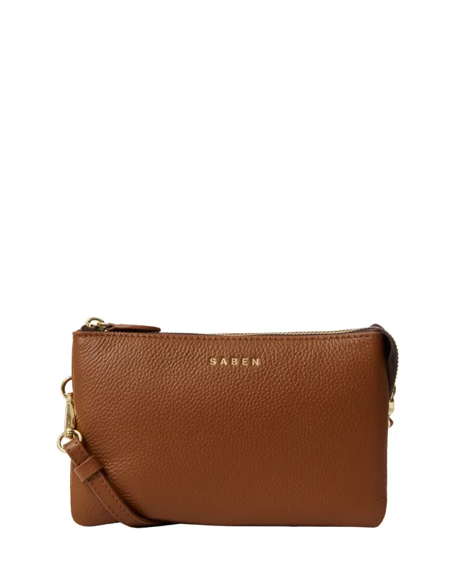 Tilly Crossbody Tan made by Saben