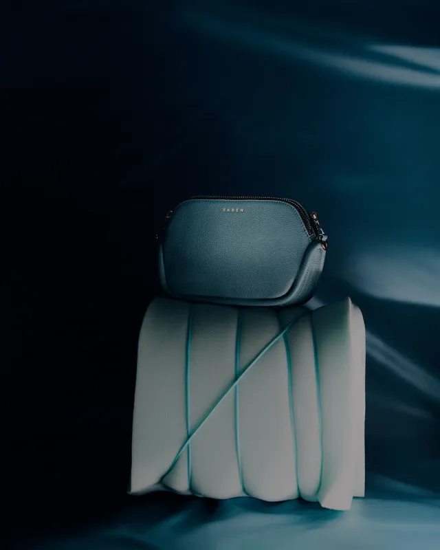 Odile Crossbody + Duck Egg Feature Strap sold by Saben