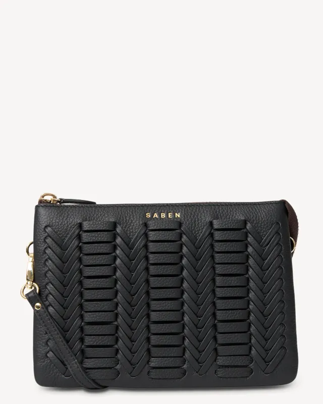 Tilly's Big Sis Crossbody Black Chevron sold by Saben