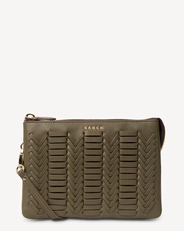 Tilly's Big Sis Crossbody Rosemary Chevron sold by Saben