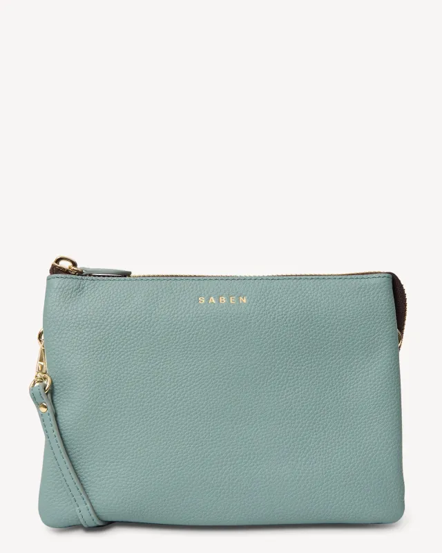 Tilly's Big Sis Crossbody Duck Egg made by Saben