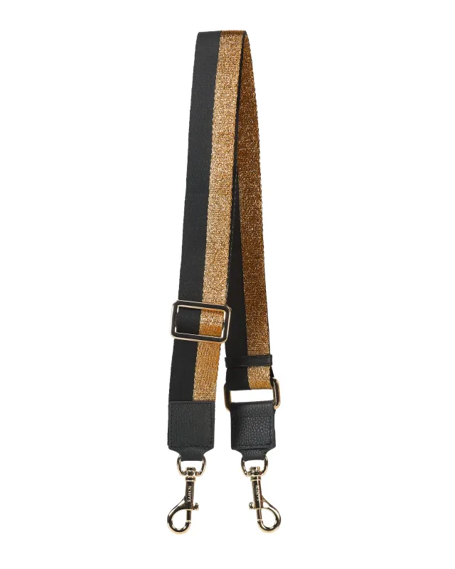 Feature Strap Webbing Bronze + Black Stripe sold by Saben