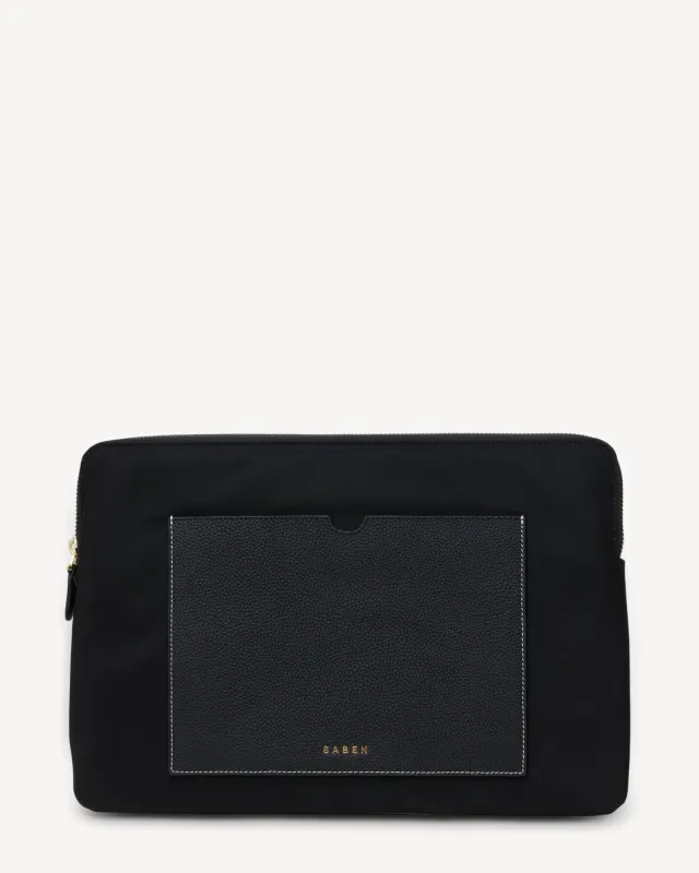 Augusta Laptop Sleeve 16" Black Recycled Nylon sold by Saben