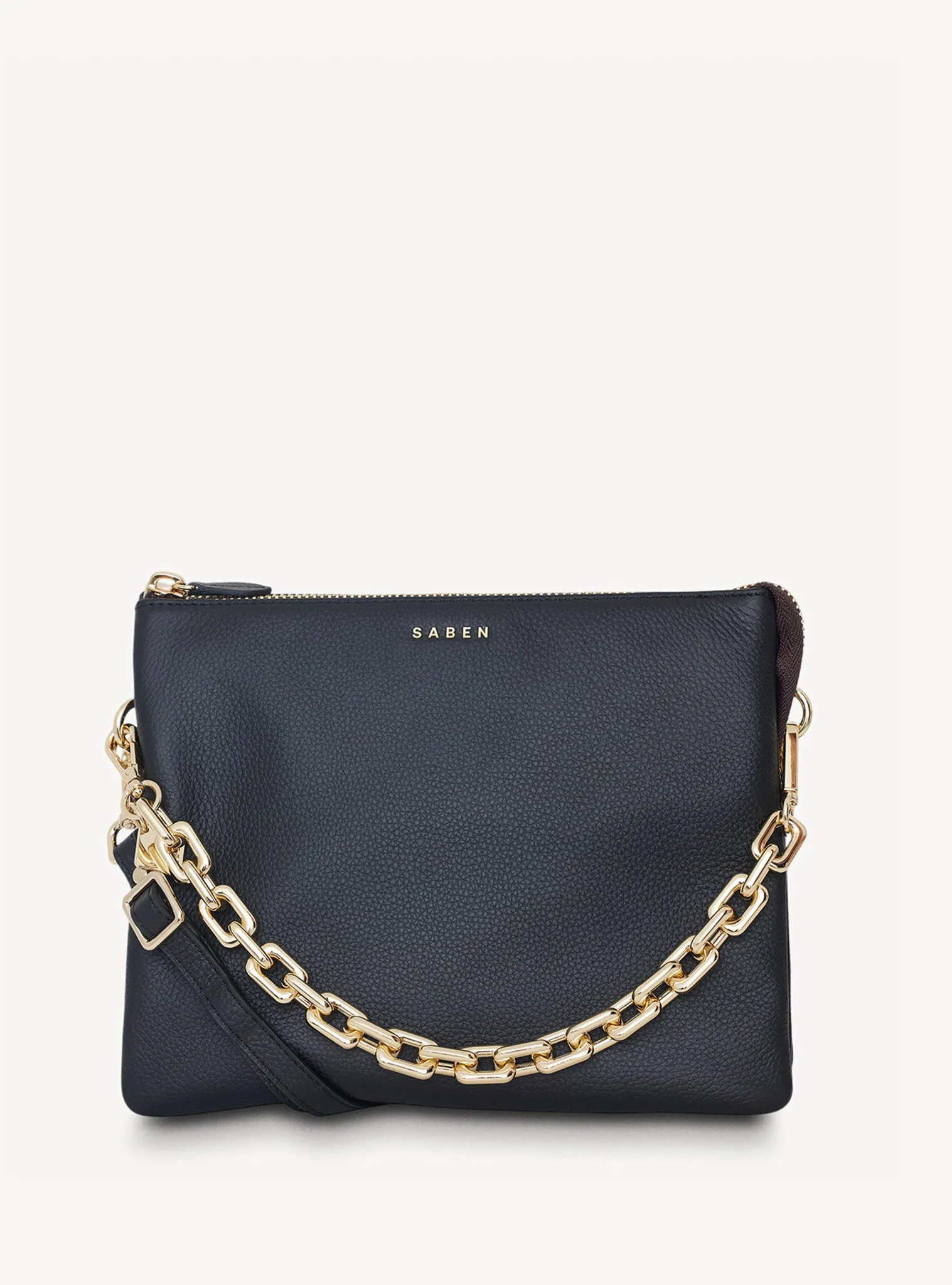 Matilda Crossbody Black + Chunky Chain sold by Saben