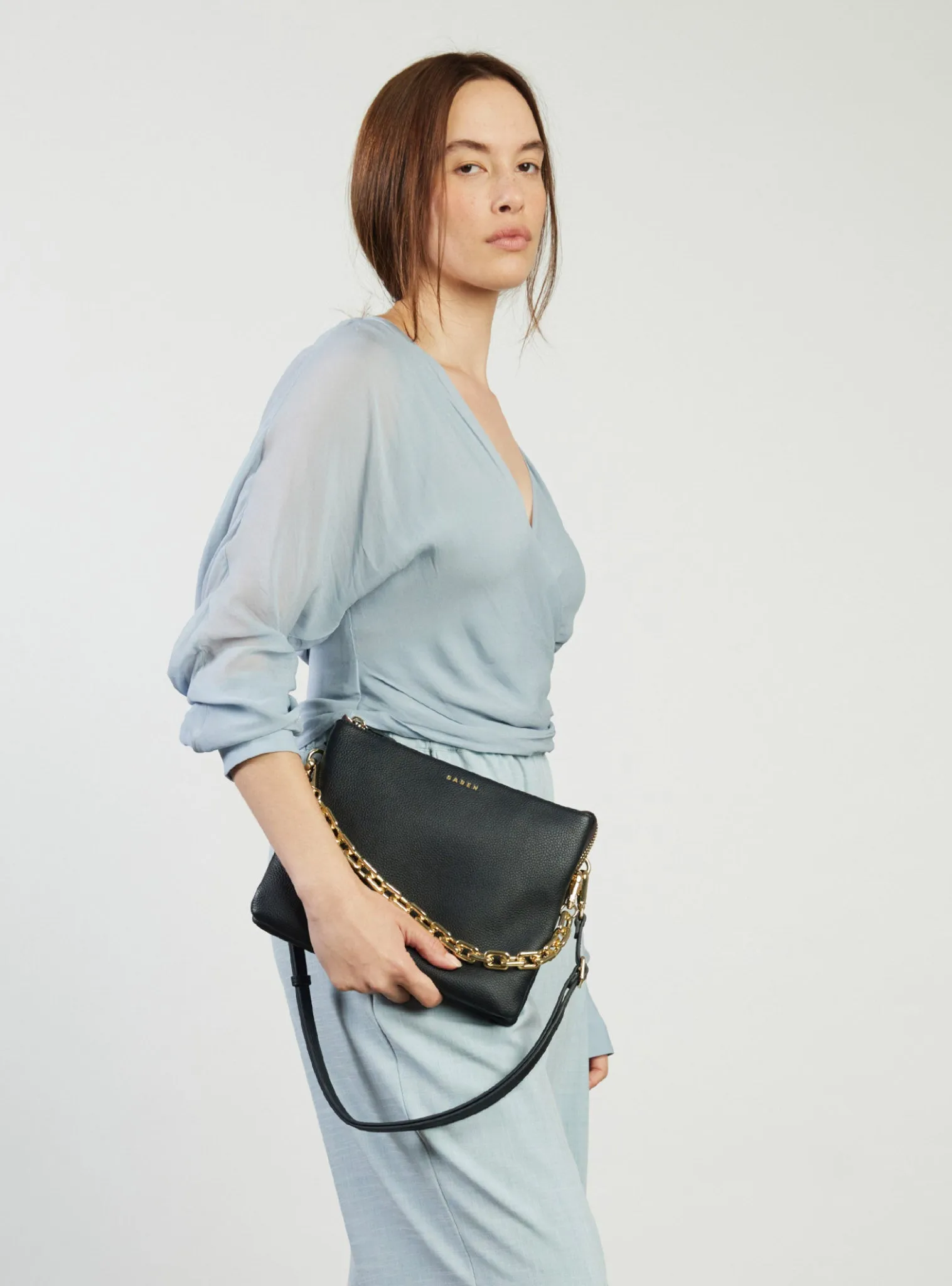 Matilda Crossbody Black + Chunky Chain sold by Saben product image thumbnail 2