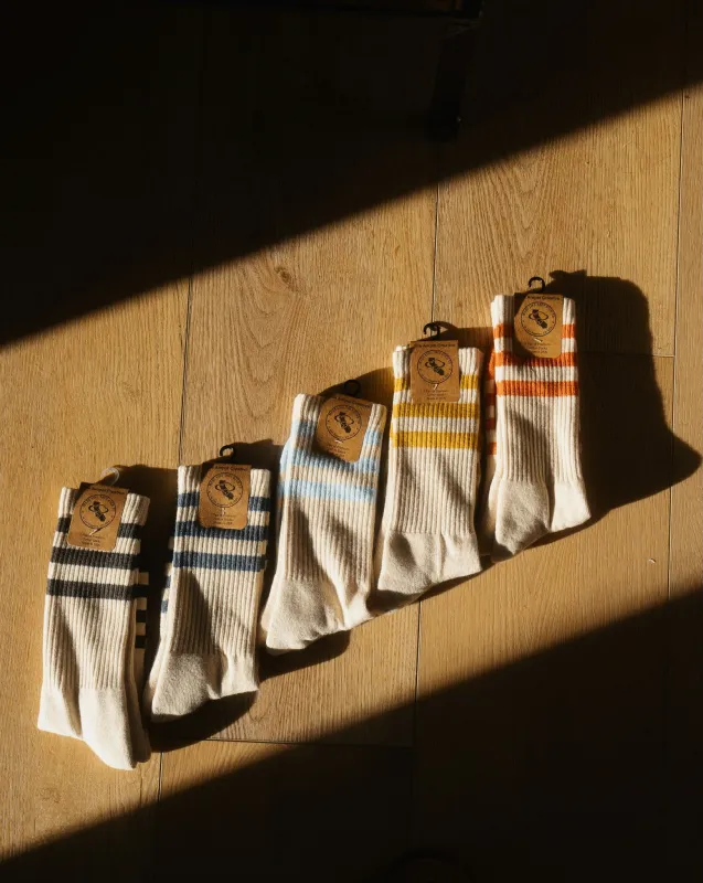 Heather Striped Socks - The Ampal Creative made by Wild Cane Supply Co.