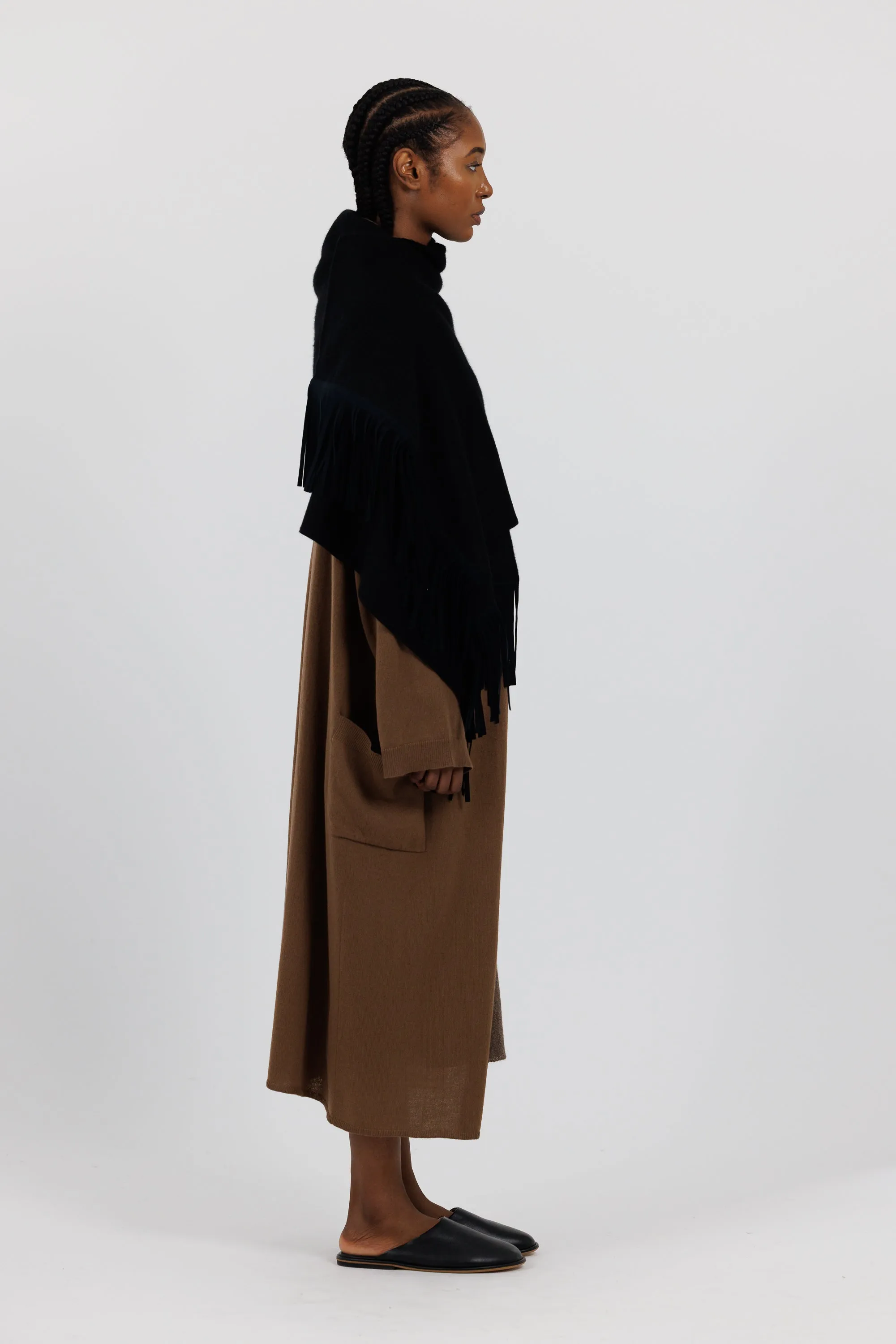 SHAWL w SUEDE FRINGE sold by EMOTE product image thumbnail 4